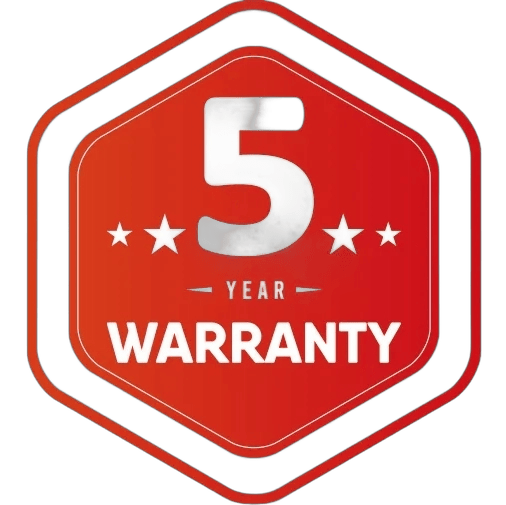 5 Year Warranty